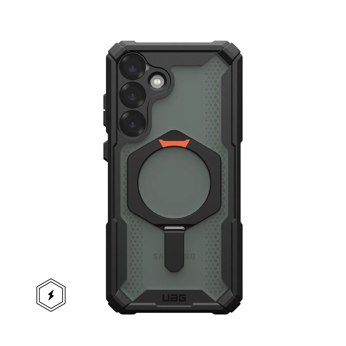 UAG รุ่น Plasma XTE with Magnetic - เคส Galaxy S25 Plus - สี Black/Orange