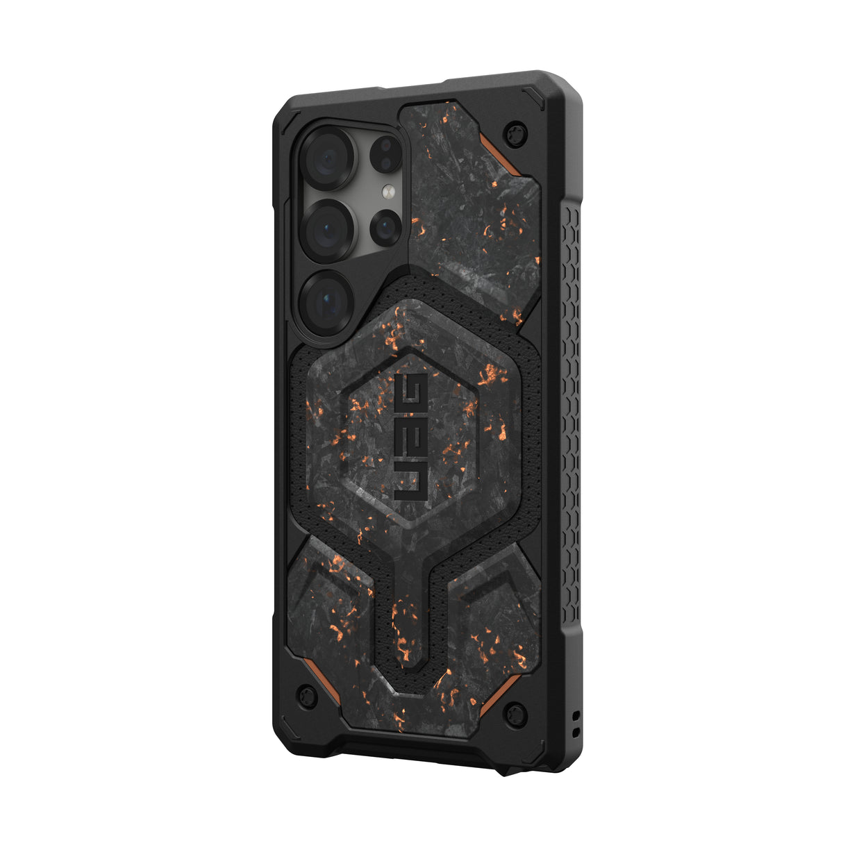 UAG รุ่น Monarch Pro - เคส Galaxy S25 Ultra - สี Forged Carbon Fiber with Copper (Limited Edition)