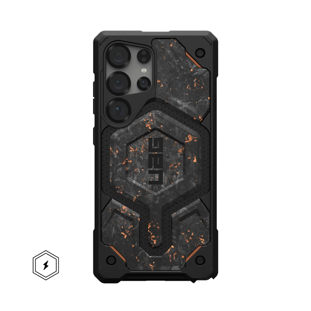 UAG รุ่น Monarch Pro - เคส Galaxy S25 Ultra - สี Forged Carbon Fiber with Copper (Limited Edition)