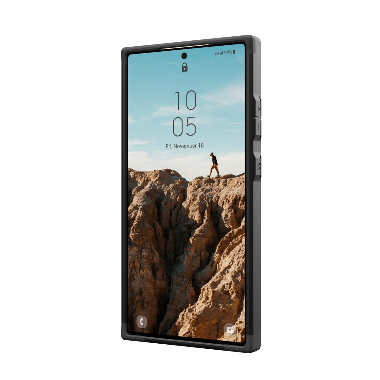 เคส UAG รุ่น Civilian - Galaxy S24 Ultra - สี Black