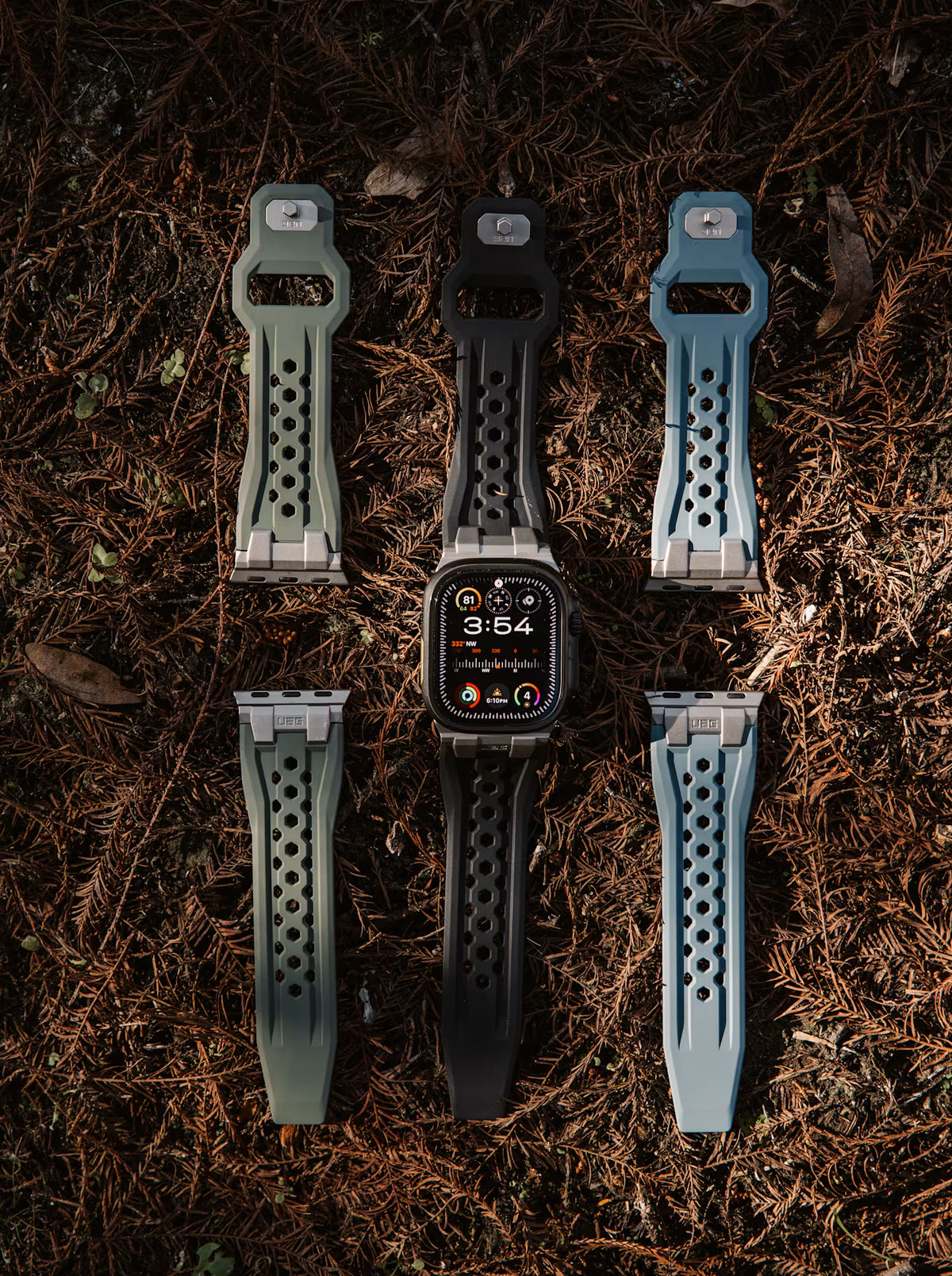 UAG รุ่น Monarch - สายนาฬิกา Apple Watch 42/44/45/49mm - สี Orange/Black Titanium