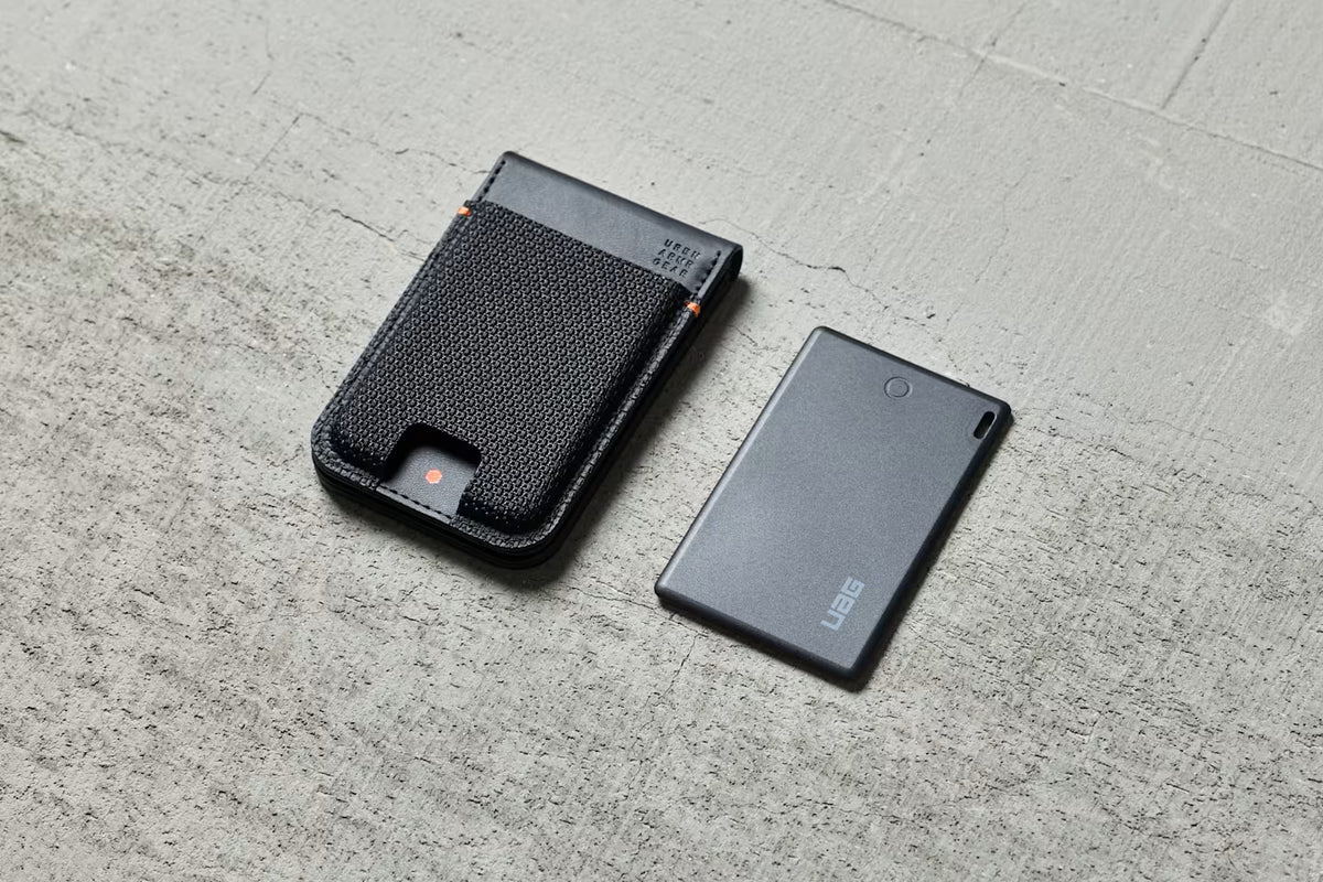 UAG รุ่น Metropolis Wallet with Tracker Card - ที่เก็บบัตรติดหลังมือถือ - สี Kevlar Black