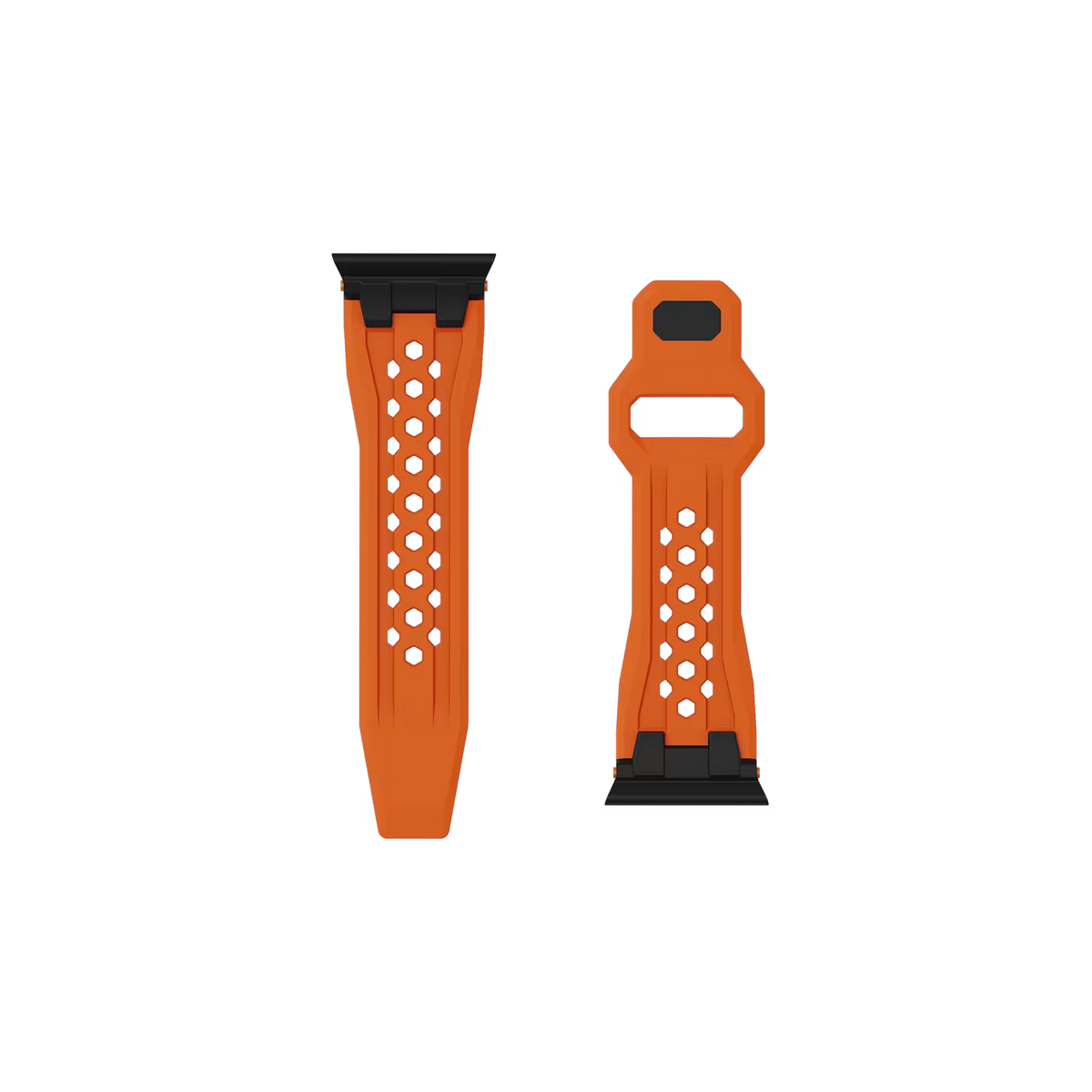 UAG รุ่น Monarch - สายนาฬิกา Apple Watch 42/44/45/49mm - สี Orange/Black Titanium