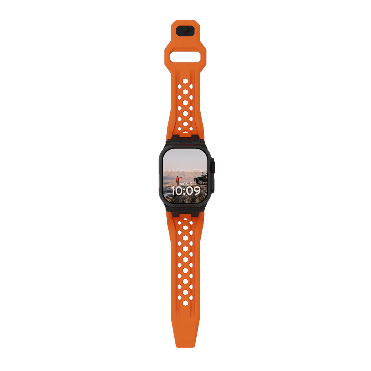 UAG รุ่น Monarch - สายนาฬิกา Apple Watch 42/44/45/49mm - สี Orange/Black Titanium