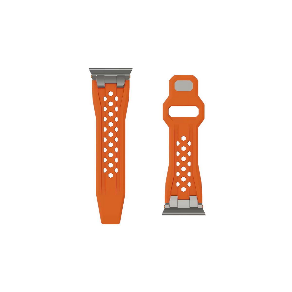UAG รุ่น Monarch - สายนาฬิกา Apple Watch 42/44/45/49mm - สี Orange/Titanium