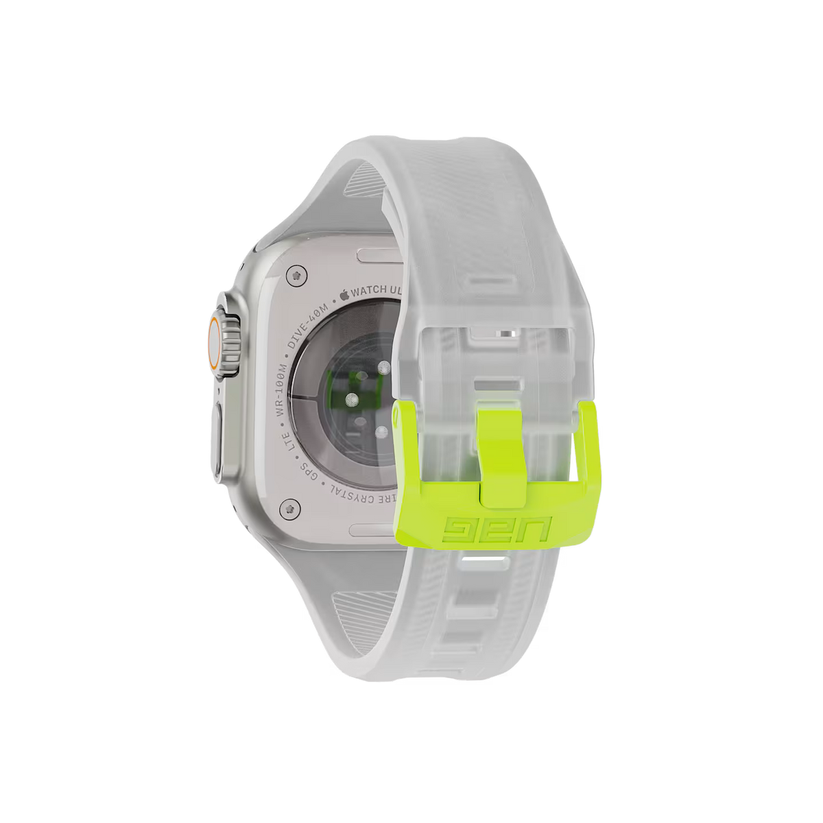UAG รุ่น Scout - สายนาฬิกา Apple Watch 44/45/46/49mm - สี Smoke/Active Neon