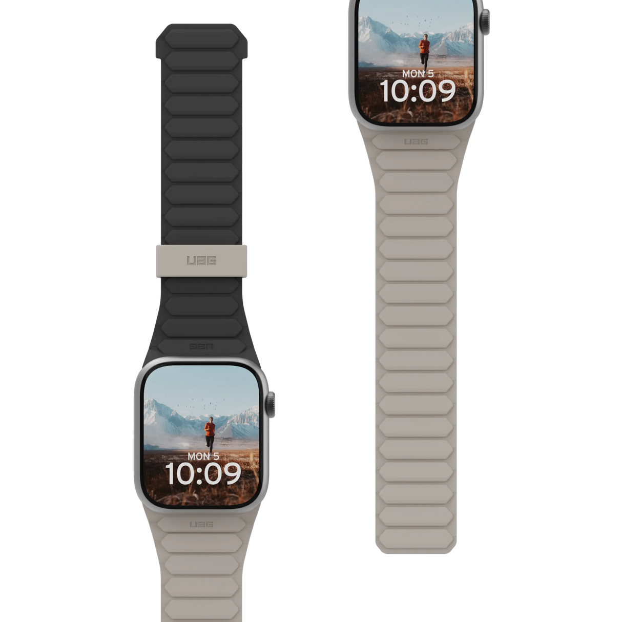 สายนาฬิกา UAG รุ่น Pathfinder - Apple Watch 42/44/45/49mm - สี Black/Titanium