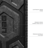 เคส UAG รุ่น Monarch Pro - Galaxy S24 Ultra - สี Forged Carbon (Limited Edition)