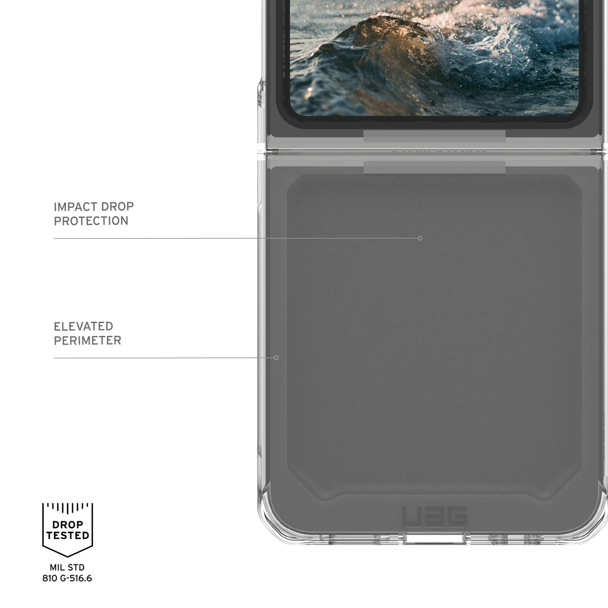 เคส UAG รุ่น Plyo - Galaxy Z Flip 6 - สี Ice