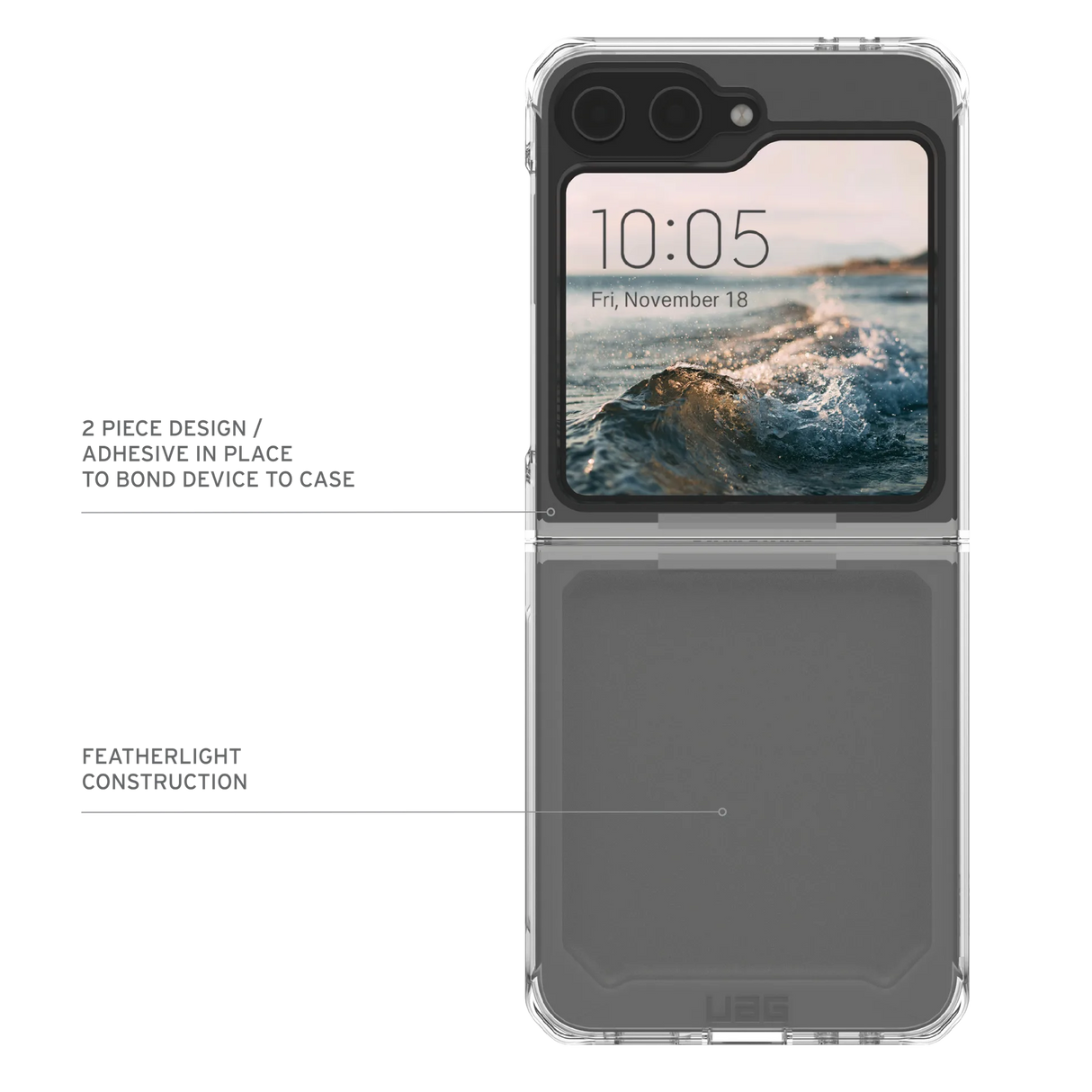 เคส UAG รุ่น Plyo - Galaxy Z Flip 6 - สี Ice