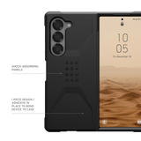 เคส UAG รุ่น Civilian - Galaxy Z Fold 6 - สี Black