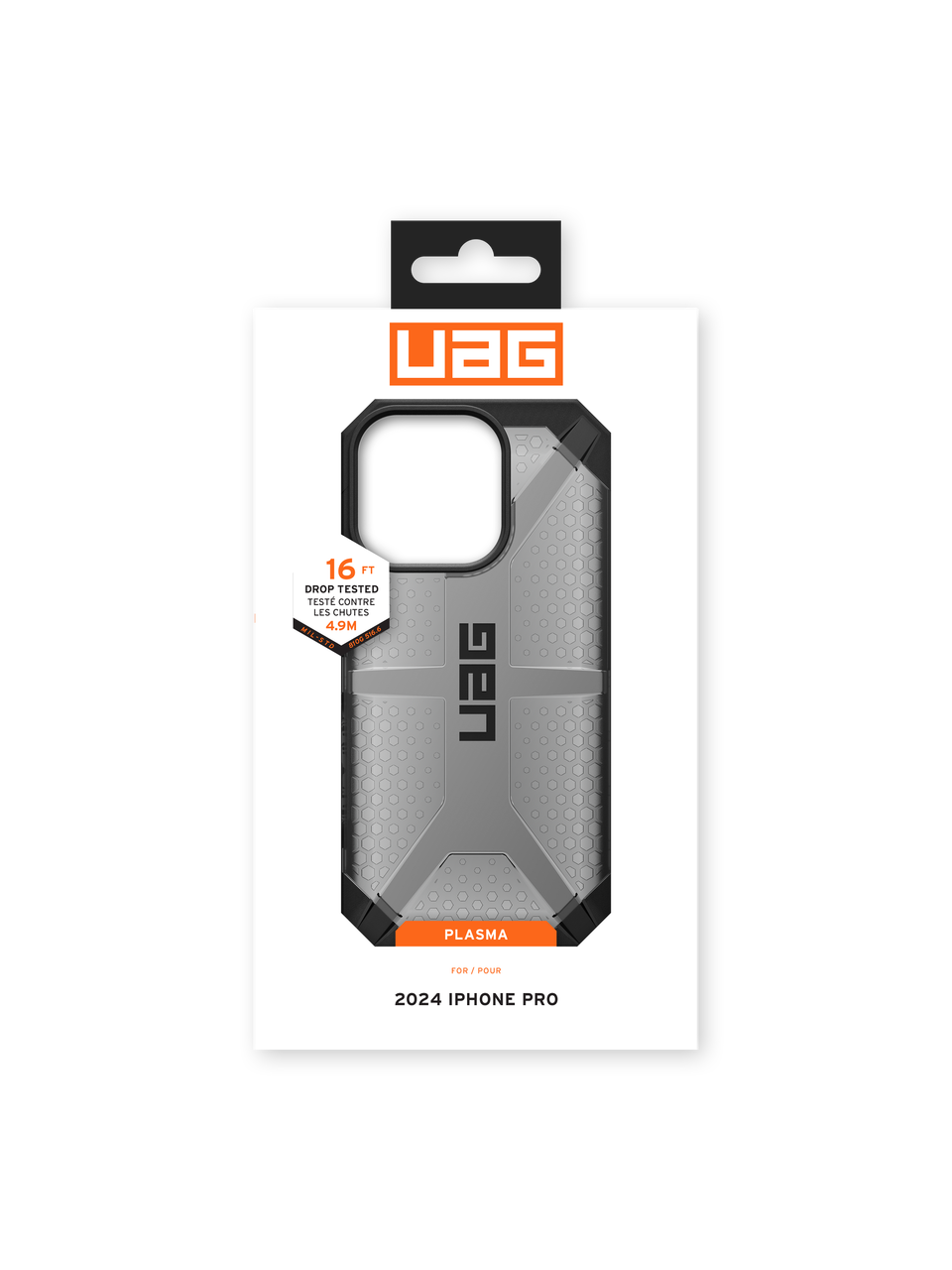 UAG รุ่น Plasma – เคส iPhone 16 Pro – สี Ash