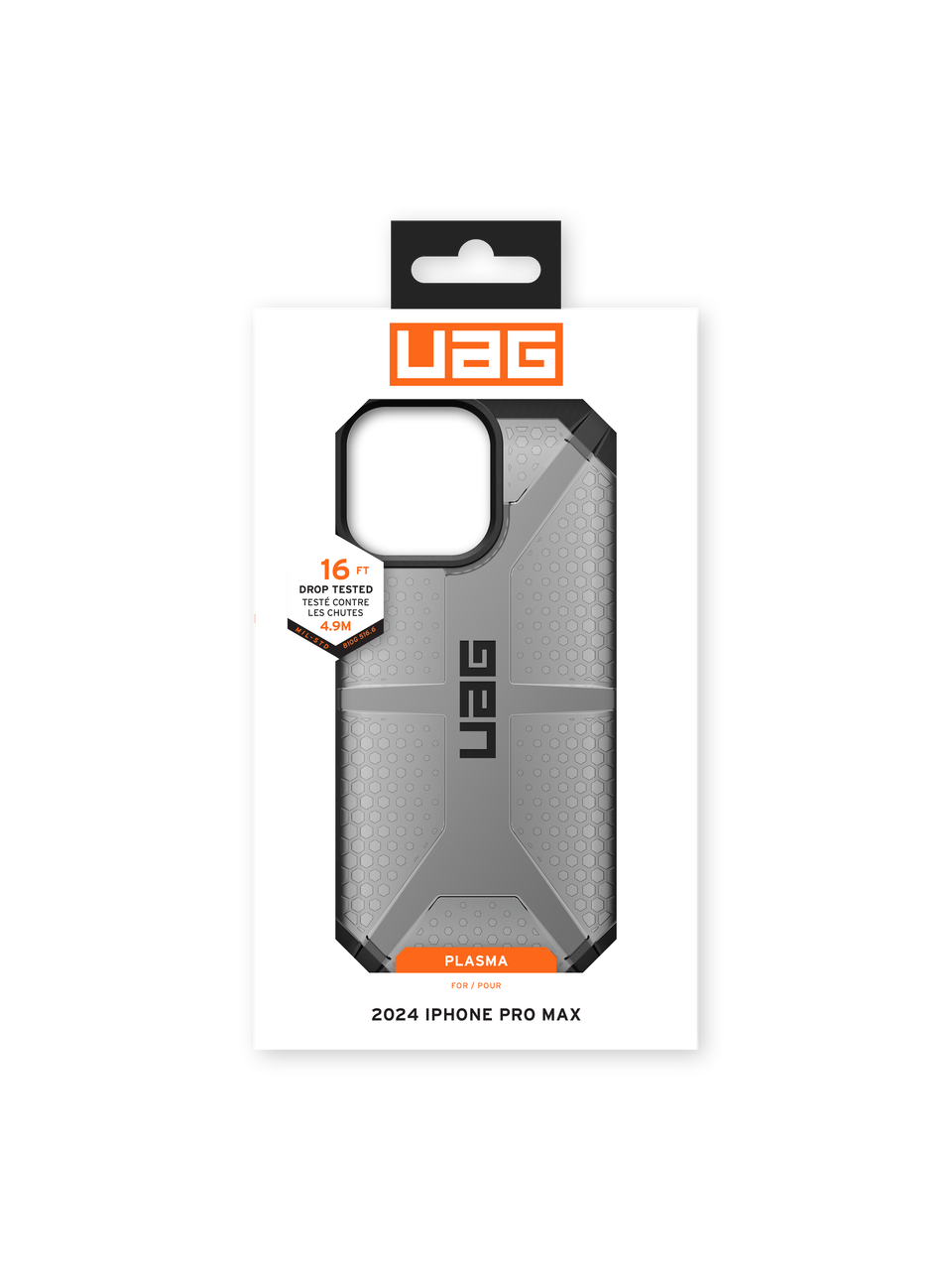 UAG รุ่น Plasma - เคส iPhone 16 Pro Max - สี Ash