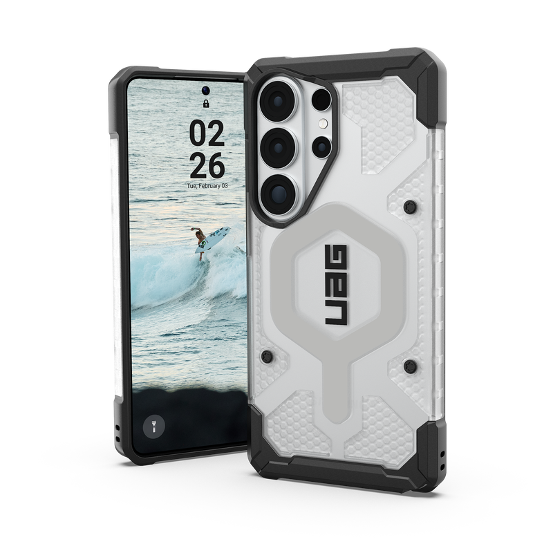 UAG รุ่น Pathfinder Clear (Magnetic) - เคส Galaxy S26 Ultra - สี Ice/Silver