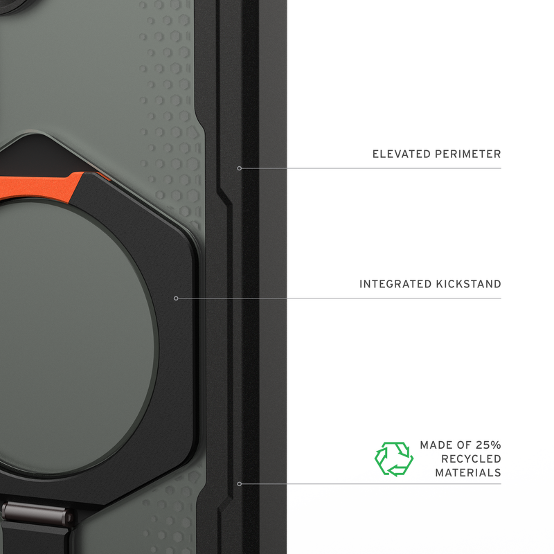 UAG รุ่น Plasma XTE (Magnetic) - เคส Galaxy S26 - สี Black/Orange