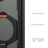 UAG รุ่น Plasma XTE (Magnetic) - เคส Galaxy S26 - สี Black/Orange