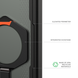 UAG รุ่น Plasma XTE (Magnetic) - เคส Galaxy S26 Plus - สี Black/Orange