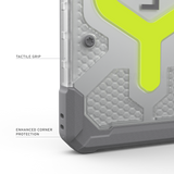 UAG รุ่น Pathfinder Clear (Magnetic) Bundle - เคส Galaxy S26 Ultra - สี Active Neon Lanyard