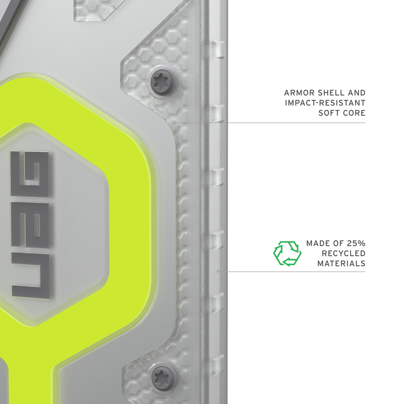 UAG รุ่น Pathfinder Clear (Magnetic) Bundle - เคส Galaxy S26 Ultra - สี Active Neon Lanyard