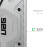 UAG รุ่น Pathfinder Clear (Magnetic) - เคส Galaxy S26 Ultra - สี Ice/Silver