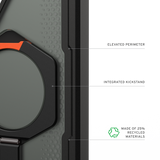 UAG รุ่น Plasma XTE (Magnetic) - เคส Galaxy S26 Ultra - สี Black/Orange