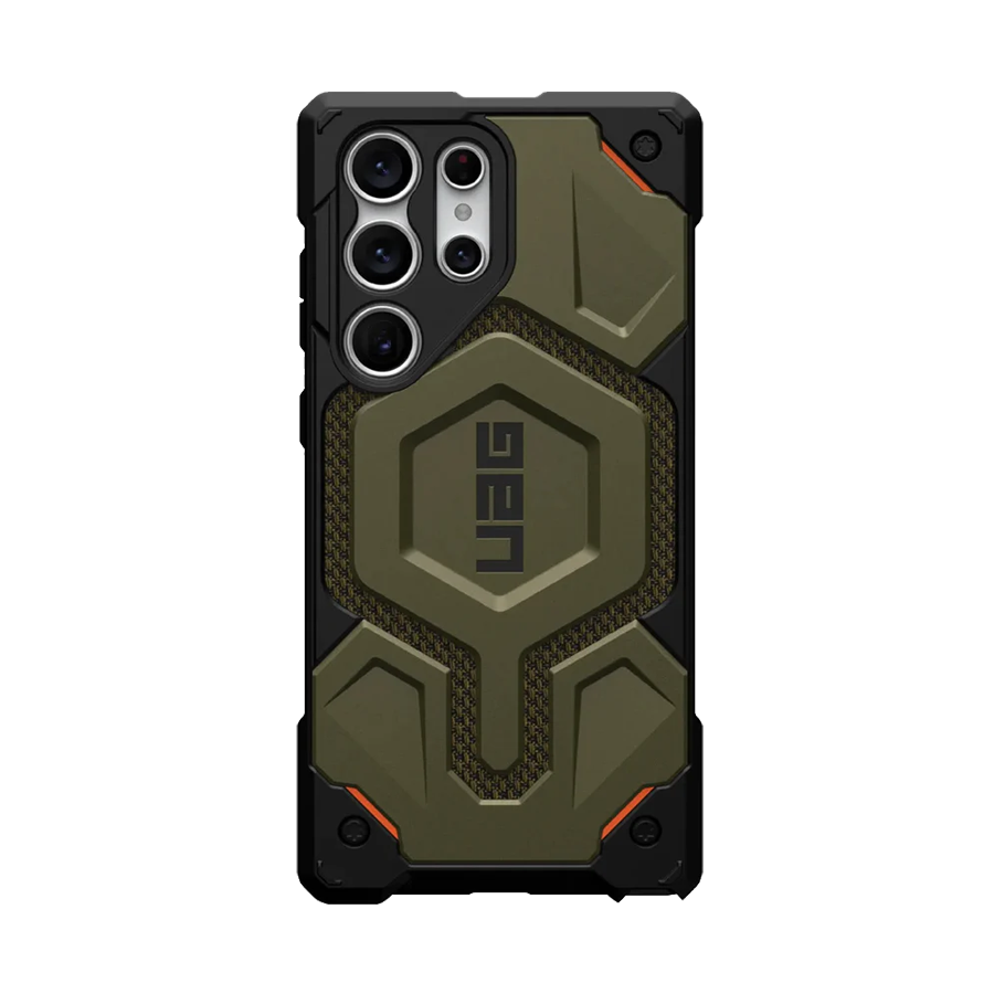 เคส UAG รุ่น Monarch Pro – Galaxy S23 Ultra – ลาย Kevlar Element Green