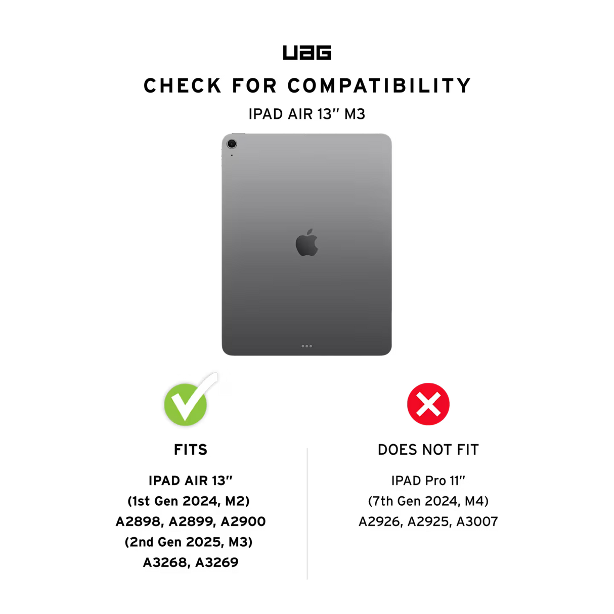 UAG รุ่น Scout Plus - เคส iPad Air 13" (M3/M2) - สี Black