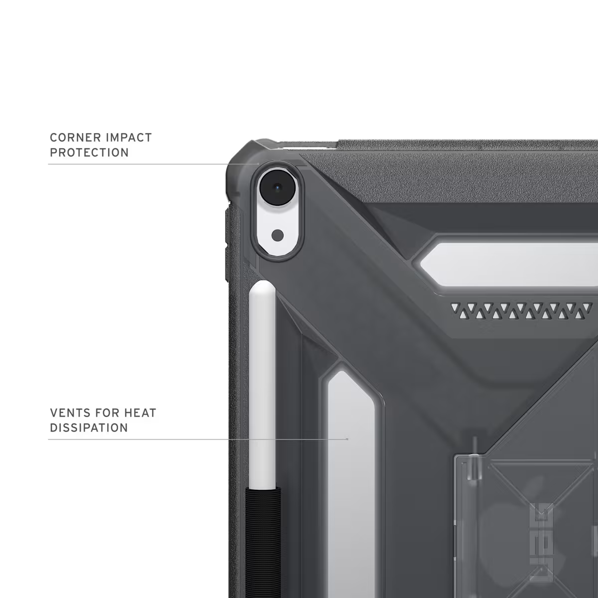 UAG รุ่น Scout Plus - เคส iPad Air 11" (M3/M2) - สี Ash