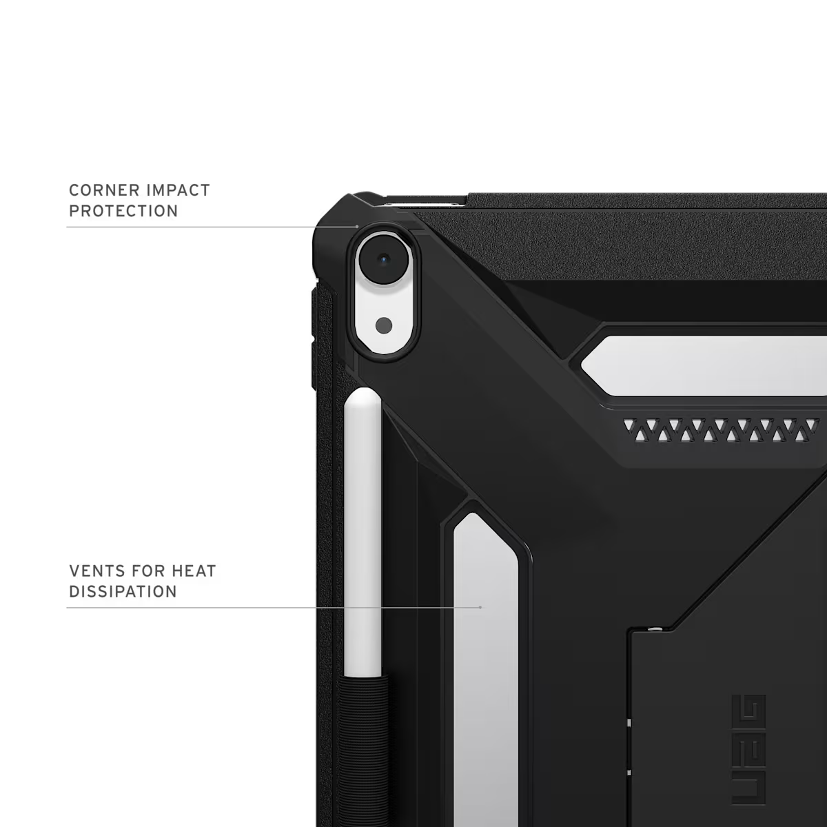 UAG รุ่น Scout Plus - เคส iPad Air 11" (M3/M2) - สี Black