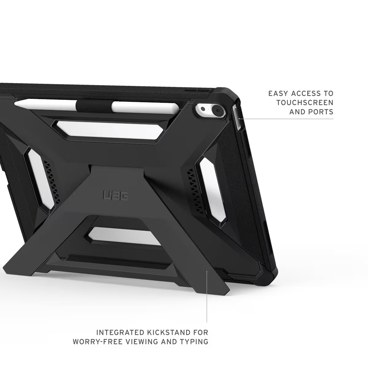 UAG รุ่น Scout Plus - เคส iPad Air 11" (M3/M2) - สี Black