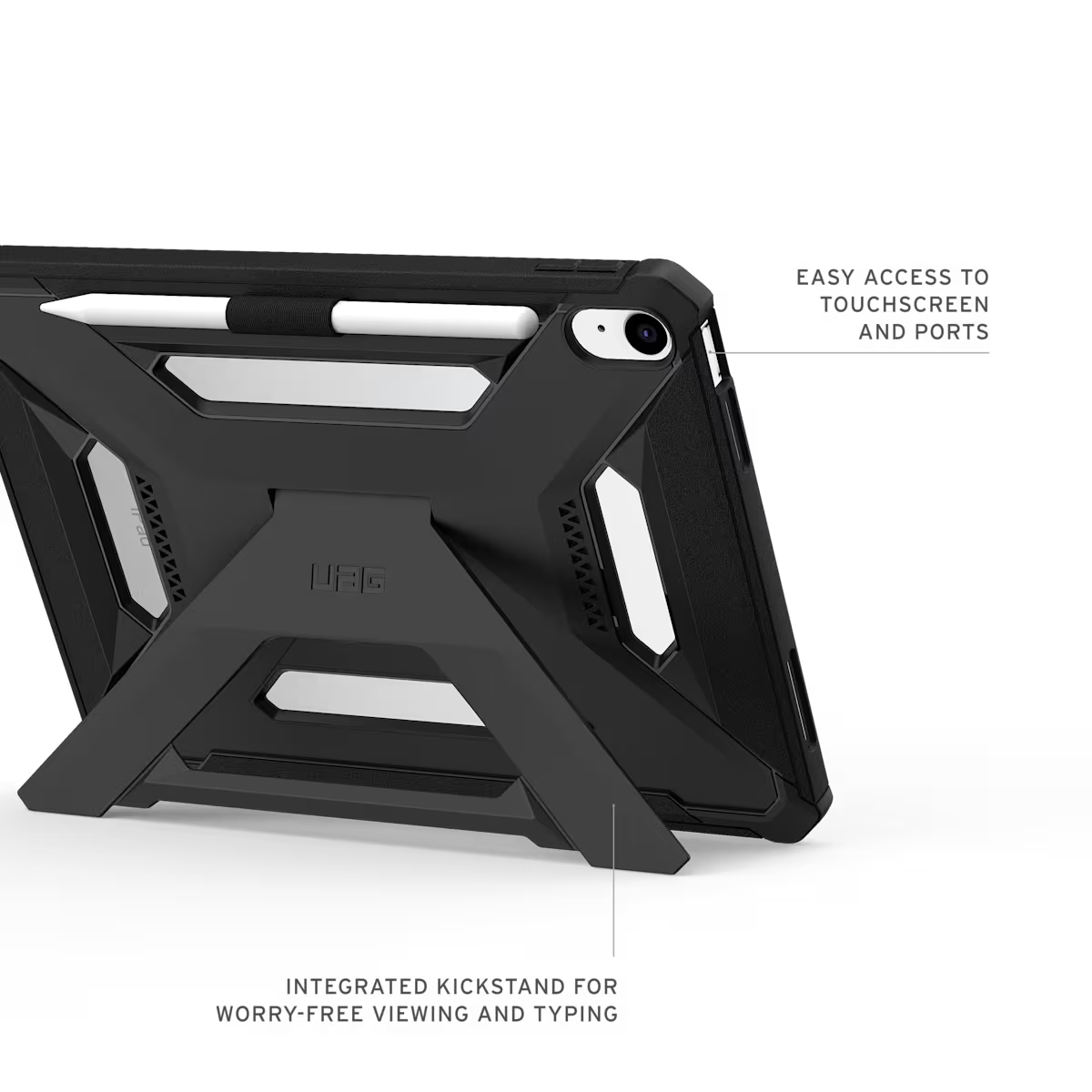 UAG รุ่น Scout Plus - เคส iPad 11" (A16/2025) - สี Black