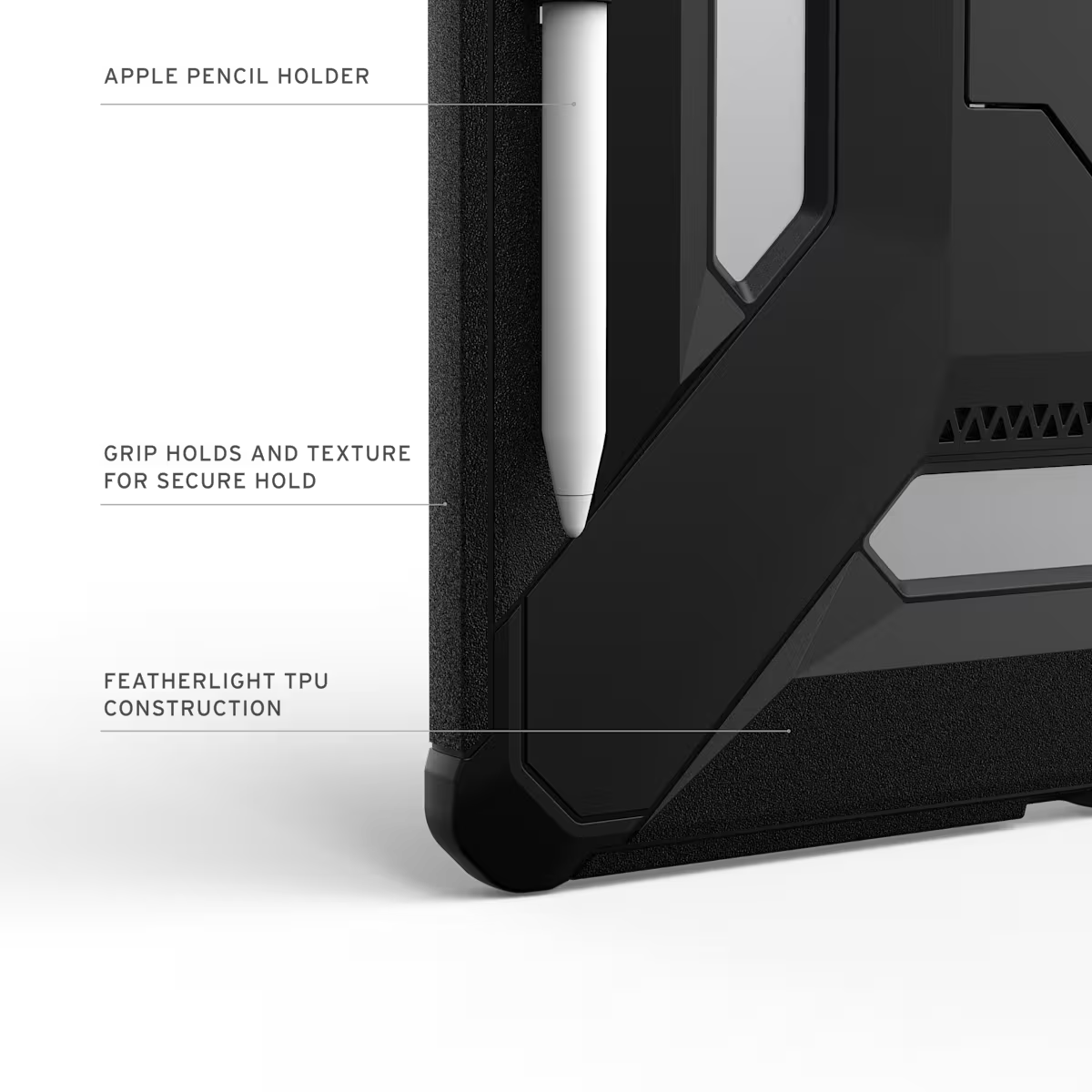 UAG รุ่น Scout Plus - เคส iPad Air 13" (M3/M2) - สี Black
