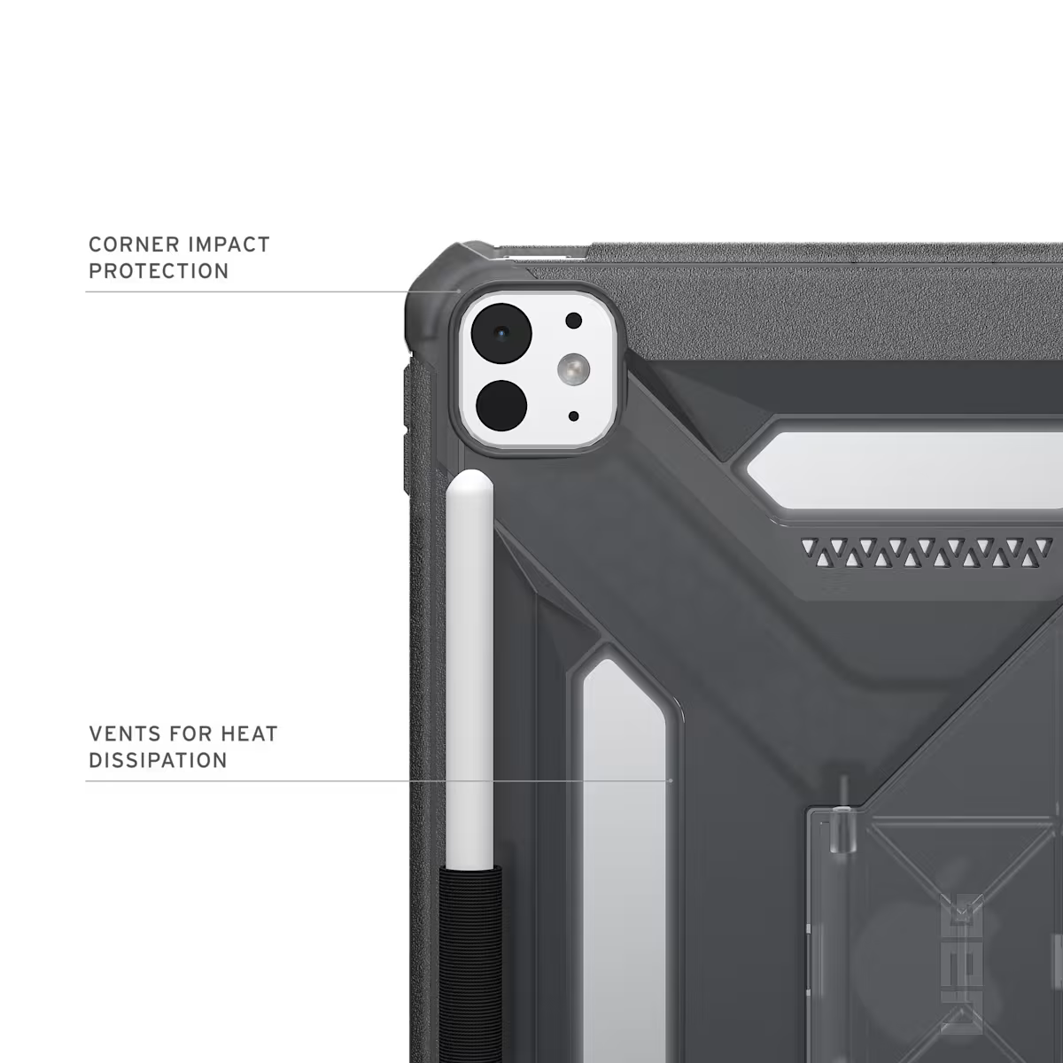 UAG รุ่น Scout Plus - เคส iPad Pro 11" (M5/M4) - สี Ash