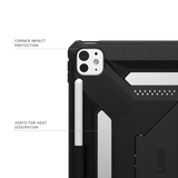 UAG รุ่น Scout Plus - เคส iPad Pro 11" (M5/M4) - สี Black