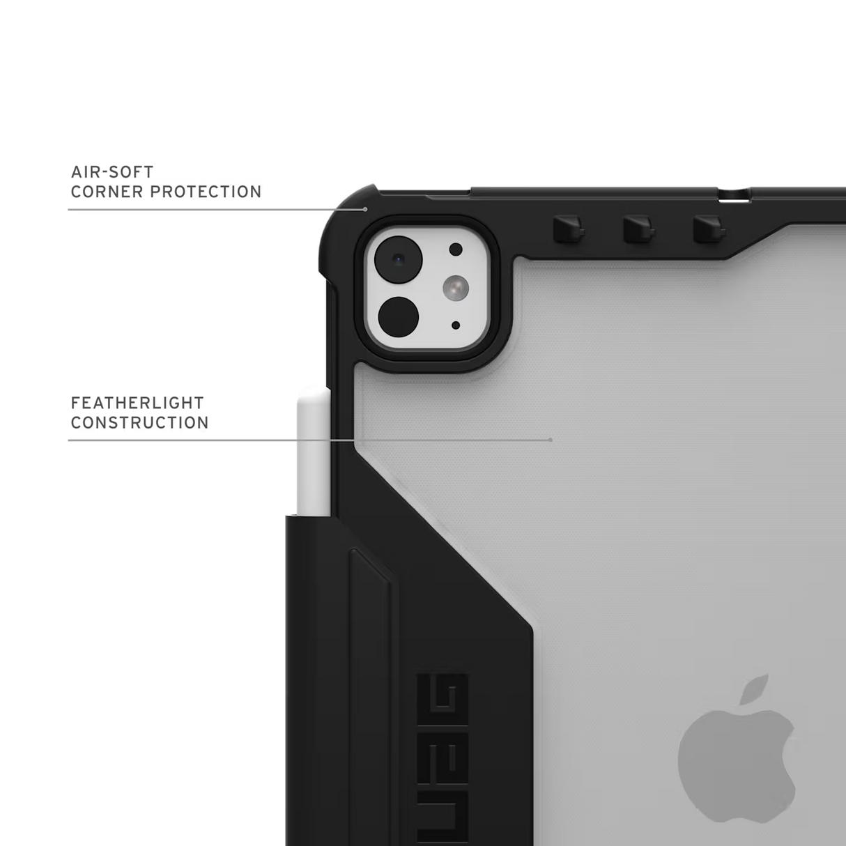 UAG รุ่น Plyo LT - เคส iPad Pro 13" (M5/M4) - สี Ice/Black