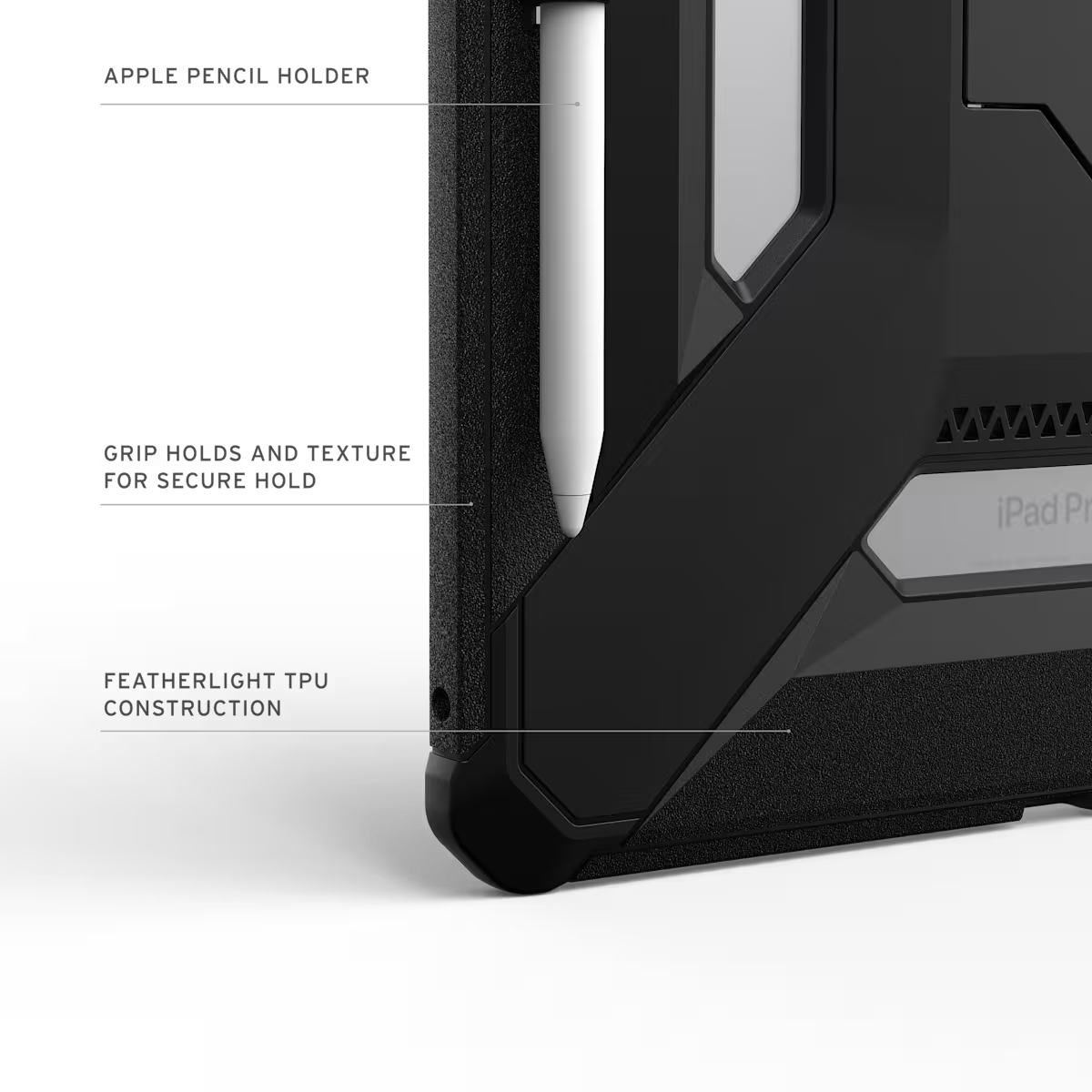 UAG รุ่น Scout Plus - เคส iPad Pro 13" (M5/M4) - สี Black
