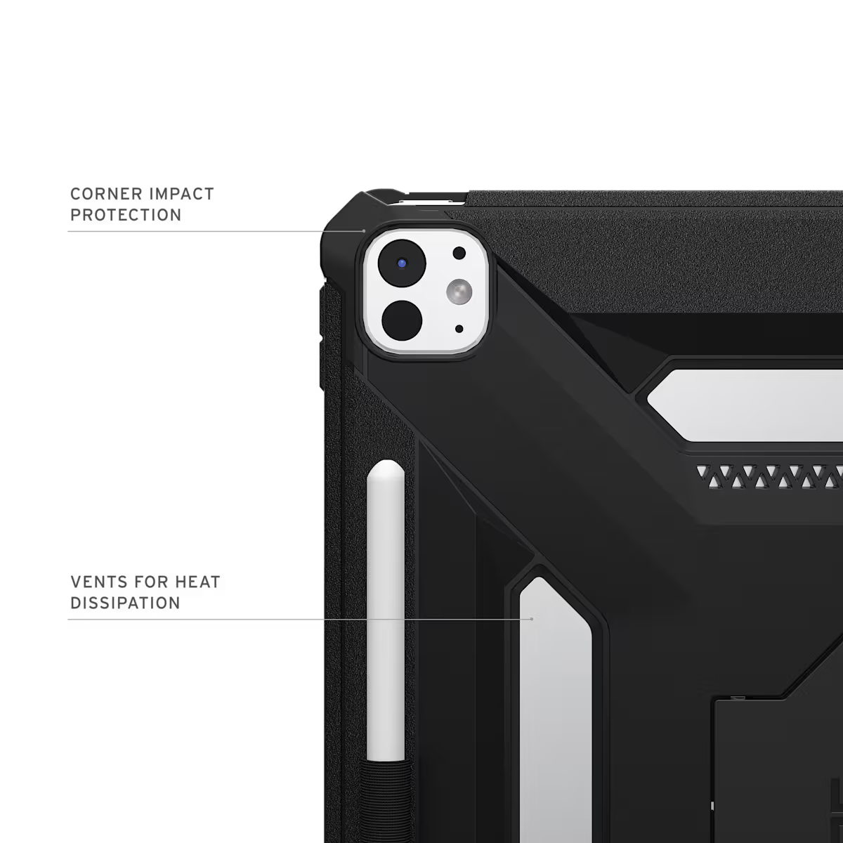 UAG รุ่น Scout Plus - เคส iPad Pro 13" (M5/M4) - สี Black