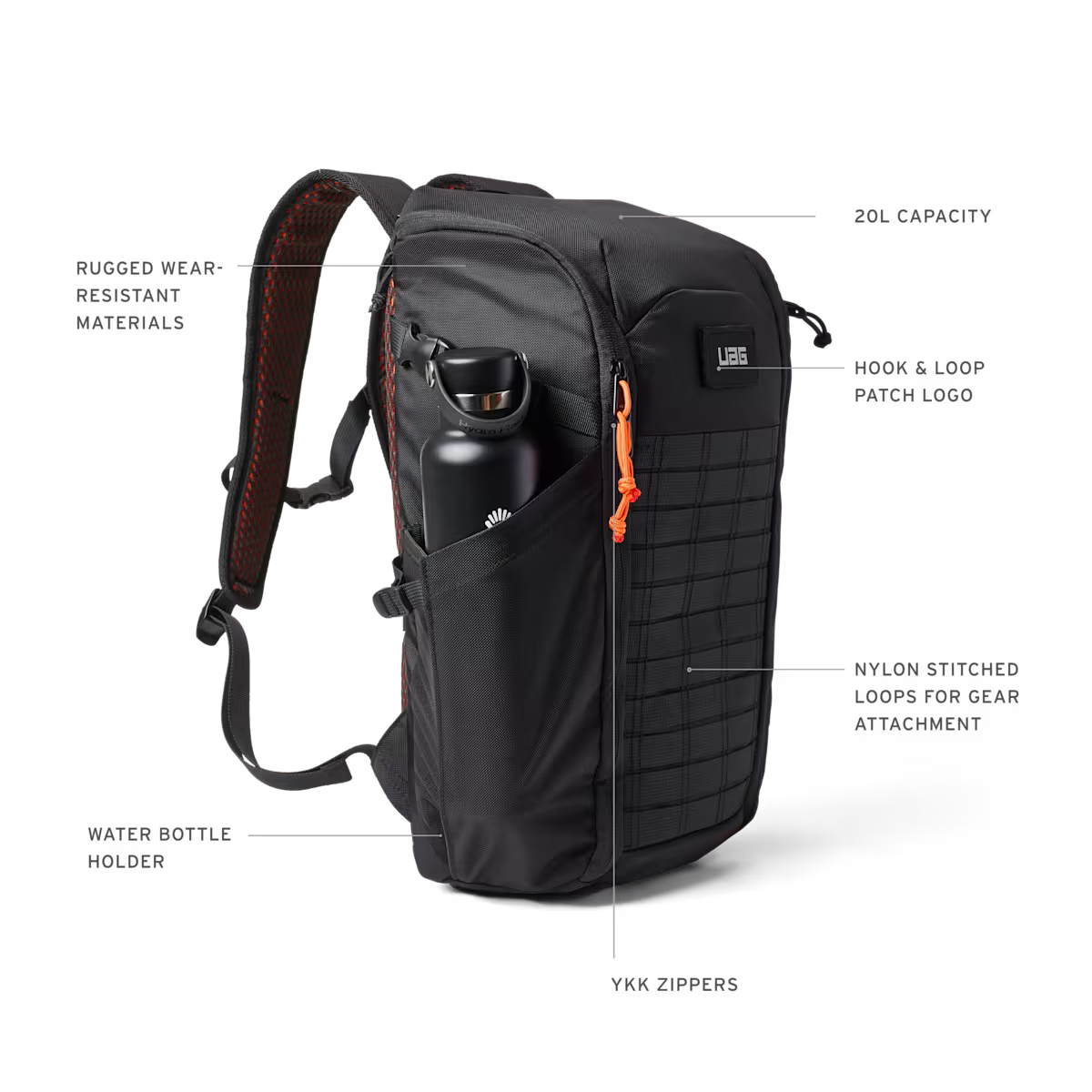 UAG รุ่น Civilian Backpack - กระเป๋าเป้สะพายหลัง ความจุ 20L - สี Olive Drab/Orange