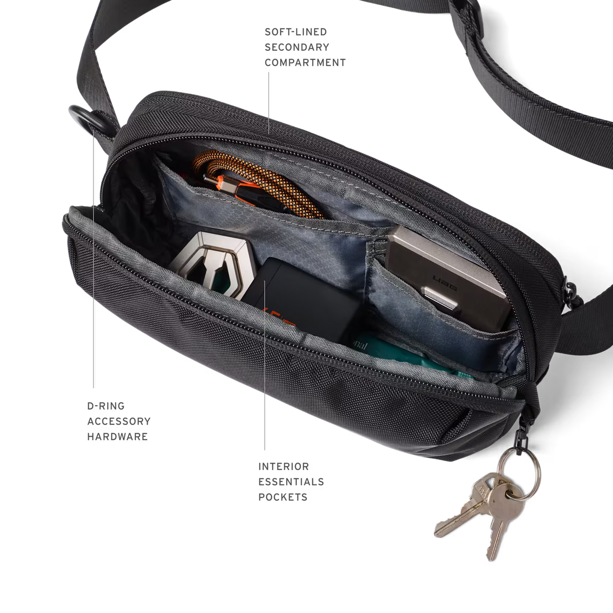 UAG รุ่น Standard Issue Sling - กระเป๋าความจุ 1 ลิตร - สี Black