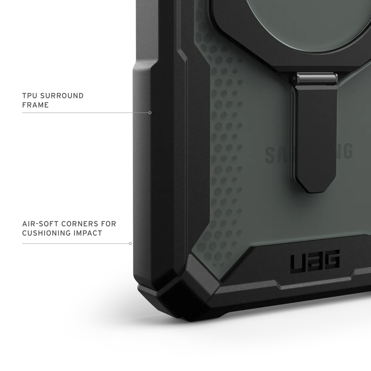 UAG รุ่น Plasma XTE with Magnetic - เคส Galaxy S25 Plus - สี Black/Orange