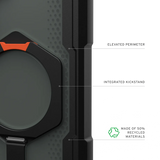 UAG รุ่น Plasma XTE with Magnetic - เคส Galaxy S25 Plus - สี Black/Orange