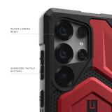 UAG รุ่น Monarch Pro - เคส Galaxy S25 Ultra - สี Crimson