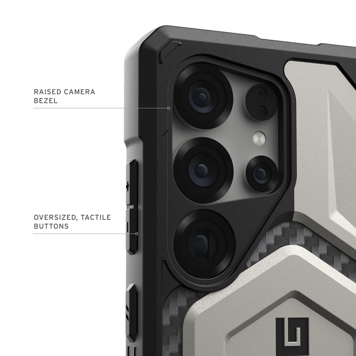 UAG รุ่น Monarch Pro - เคส Galaxy S25 Ultra - สี Titanium