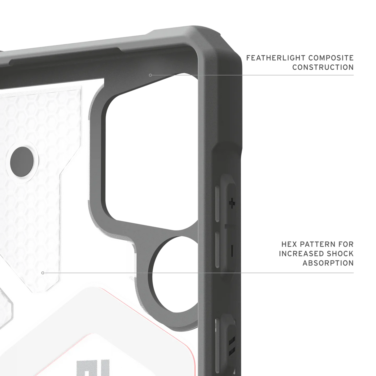 UAG รุ่น Pathfinder Clear with Magnetic Bundle - เคส Galaxy S25 Ultra - สี Active Lava/Lanyard