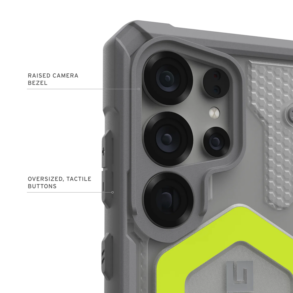 UAG รุ่น Pathfinder Clear with Magnetic Bundle - เคส Galaxy S25 Ultra - สี Active Neon/Lanyard