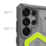 UAG รุ่น Pathfinder Clear with Magnetic Bundle - เคส Galaxy S25 Ultra - สี Active Neon/Lanyard