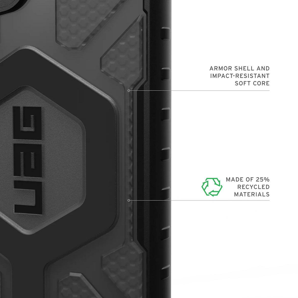 UAG รุ่น Pathfinder Clear with Magnetic - เคส Galaxy S25 Ultra - สี Ash