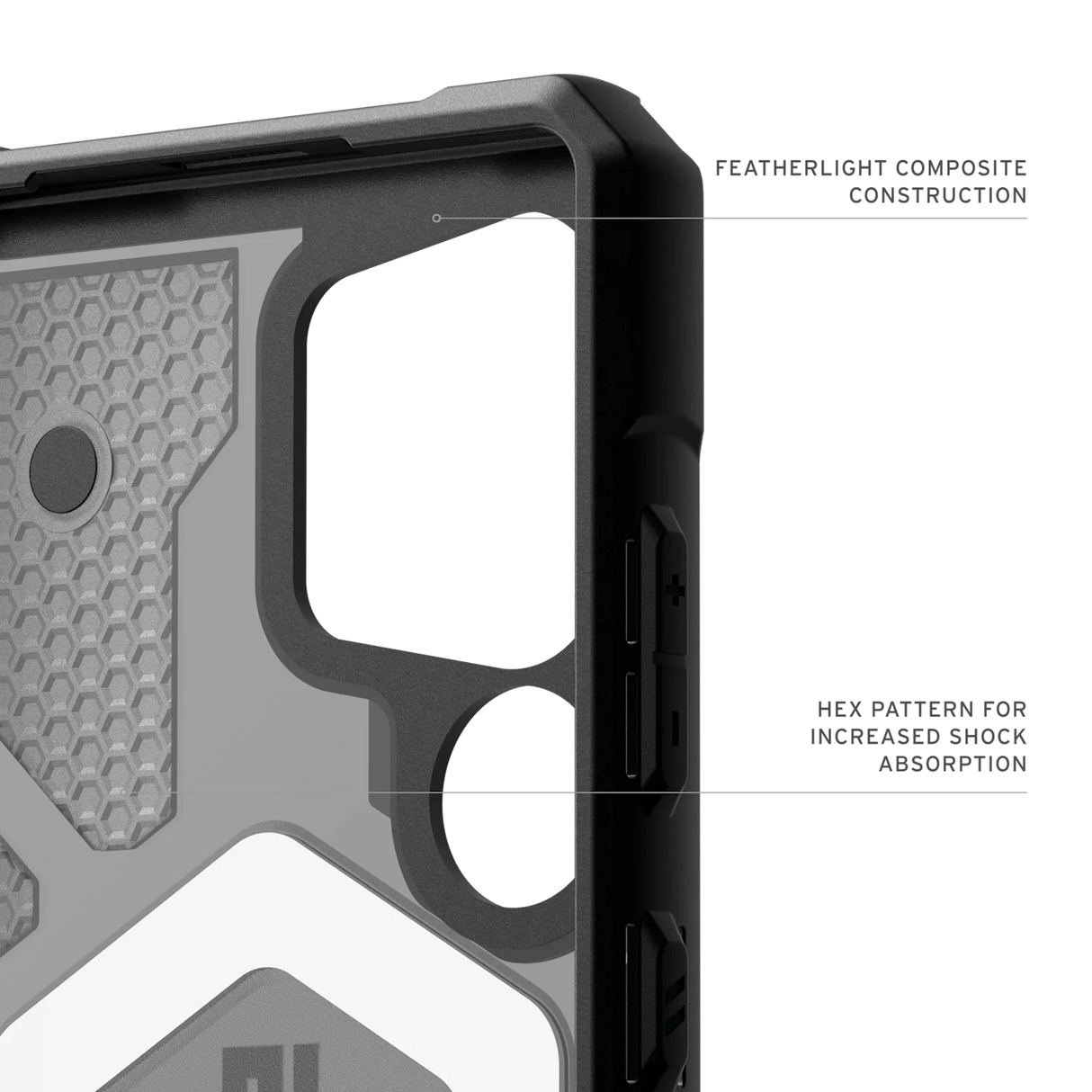 UAG รุ่น Pathfinder Clear with Magnetic - เคส Galaxy S25 Ultra - สี Ash