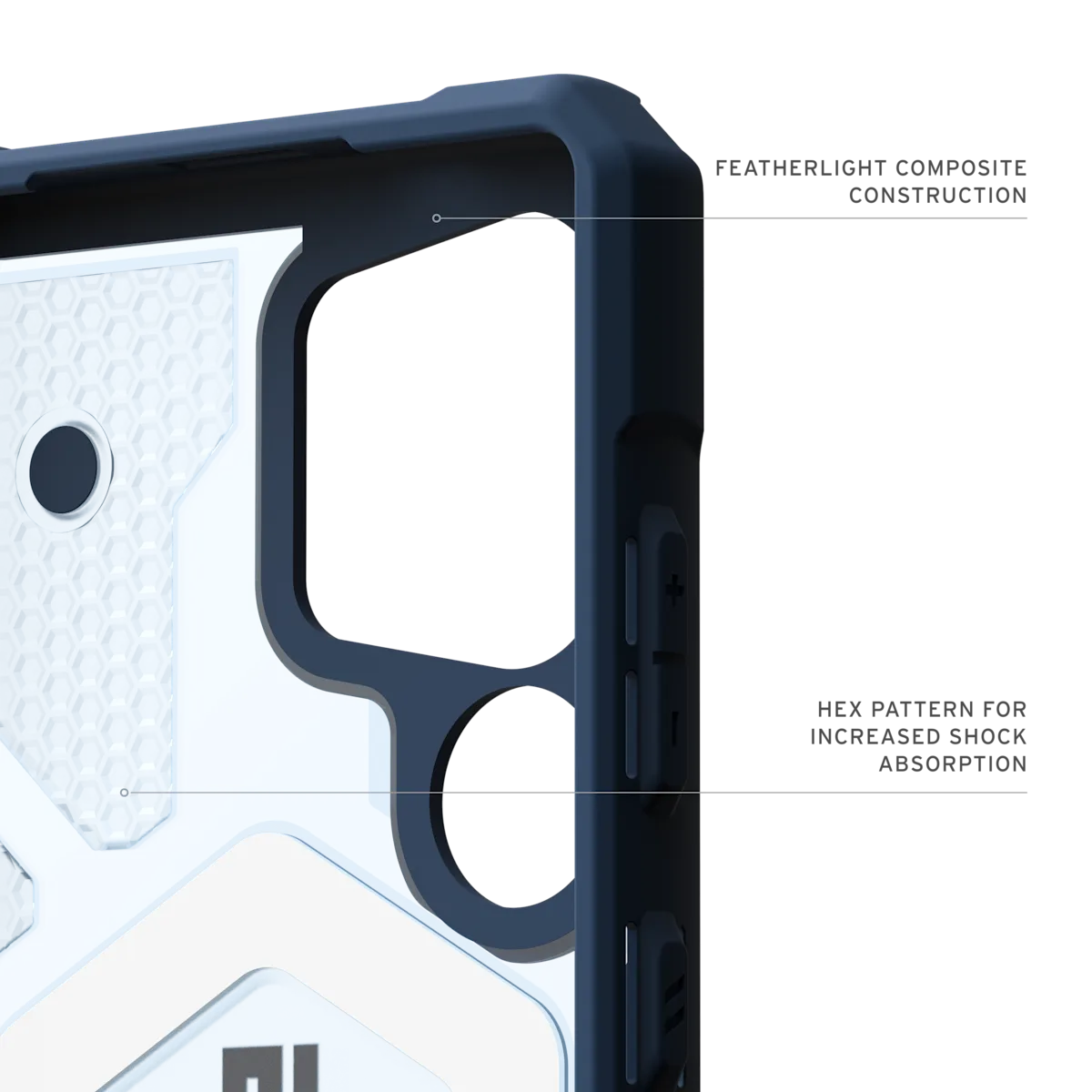 UAG รุ่น Pathfinder Clear with Magnetic Bundle - เคส Galaxy S25 Ultra - สี Blues/Lanyard