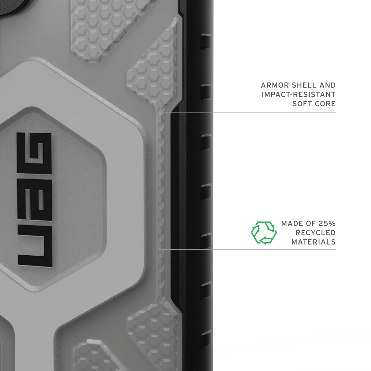 UAG รุ่น Pathfinder Clear with Magnetic - เคส Galaxy S25 Ultra - สี Ice/Silver
